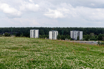 Modern Residential Towers Beyond Clover Field