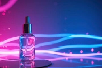 Skincare Serum in a Vibrant Light Background