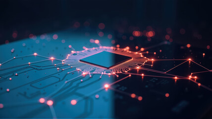 Microchip with Network Connections in Digital Design