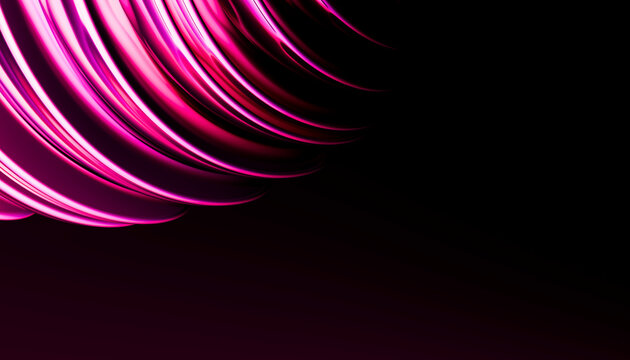 Pink abstract concentric ripple background with copy space