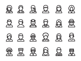 volunteer network clean 2d line drawing