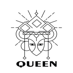 Beautiful Queen Logo Design Inspiration. Vector Illustration