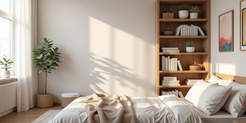 Modern Cozy Bedroom Retreat with Natural Light