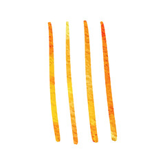 Watercolor Strokes: Warm Tones on White