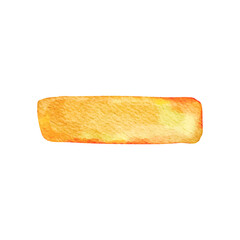 Watercolor Toast Slice - Simple Breakfast Illustration