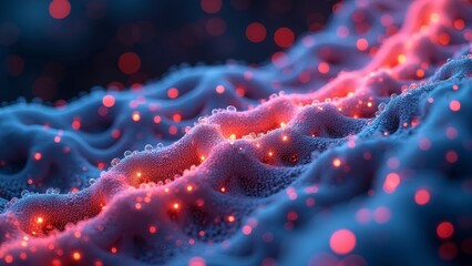 Microscopic DNA technology scene