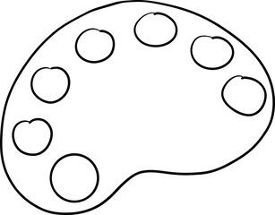 back to school apple, school suppliers element for teacher classroom decoration. school color palette doodle line