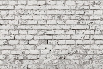 Obraz premium Aged white brick wall texture