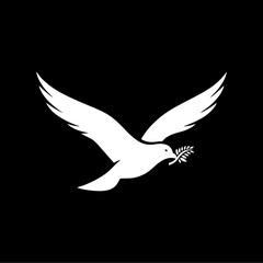 Obraz premium Bird silhouette logo, the download results from this image are fully used for fundraising for underprivileged children in Indonesia