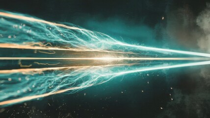 Dynamic abstract convergence of energy streams, a visual representation of forces