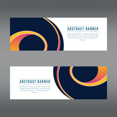 horizontal abstract web banner design template background gradients color. Suitable for web ads. Vector illustration with Space to add pictures.