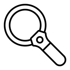 search tool outline icon for zoom detail and object analysis