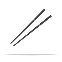 Chopsticks icon vector isolated illustration