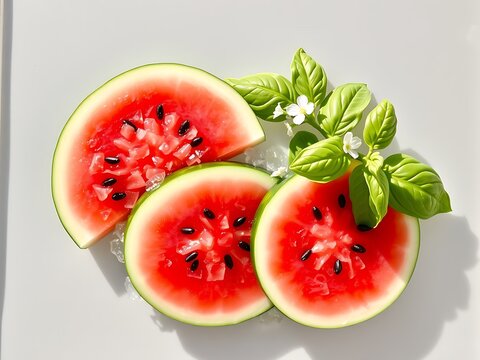 fresh watermelon silce