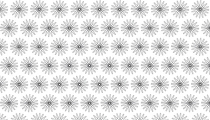 vector seamless pattern gray color flowers