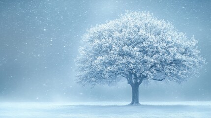 Fototapeta premium Digital illustration of a winter wonderland enchanting snowy fantasy landscape
