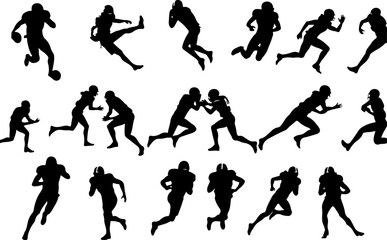 American Football Player Silhouette