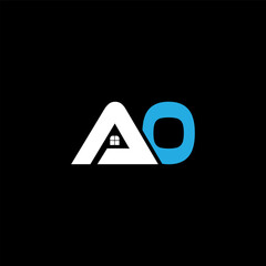AO Monogram Fusion - Elegant Minimal Letter logo Design