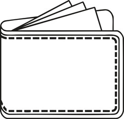 A leather wallet containing cash