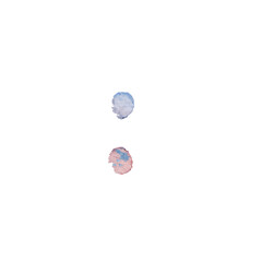 Watercolor Colon: Blue and Pink Punctuation