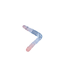 Watercolor Arrow Symbol with Gradient Texture