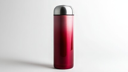 bottle of red wine isolated