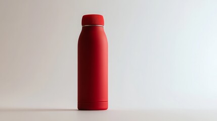 bottle of red wine isolated