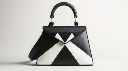 black shopping bag with clipping path
