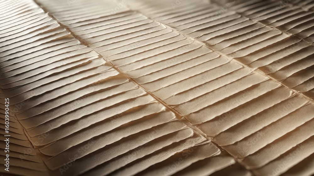 Poster subtle beige fabric pattern with geometric precision and elegant texture