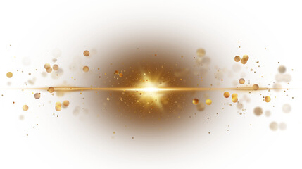 Radiant golden sparkle light burst with glowing bokeh particles and colorful halo effects shimmer, golden glitter light explosion flare. for luxury designs, festive celebration backgrounds, New Year