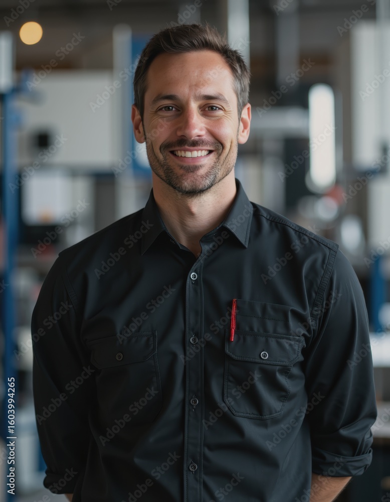 Poster petroleum transport coordinator managing pipeline operations with a smile