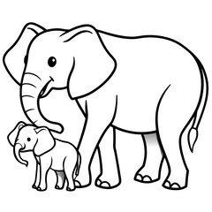 Elephants vector