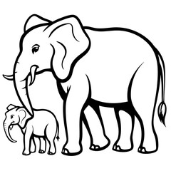 Elephants vector