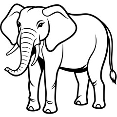 Fototapeta premium Elephants vector