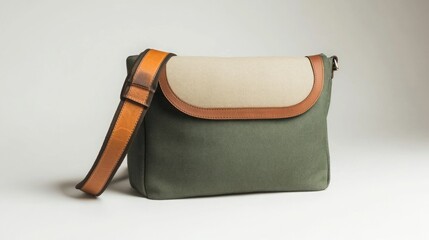 brown leather handbag