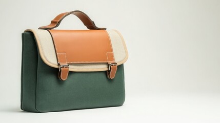 brown leather handbag