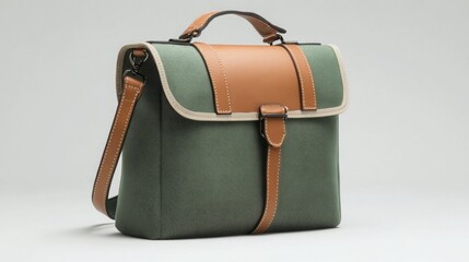 brown leather handbag