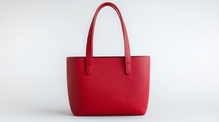 red shopping bag isolated