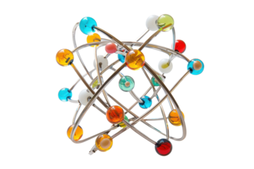 Orbital sphere model transparent background