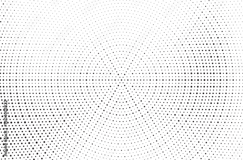Aufkleber radial halftone gradient background. dotted concentric texture with fading effect. black and white c