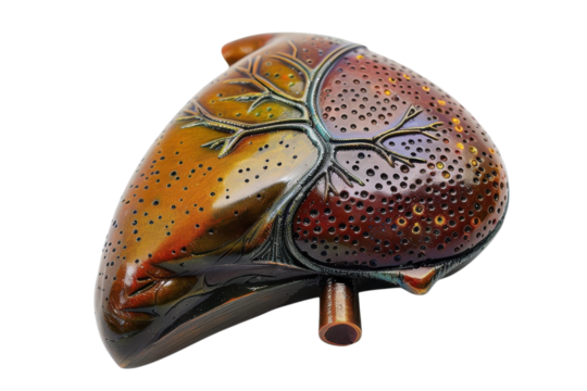 Anatomic liver art transparent background