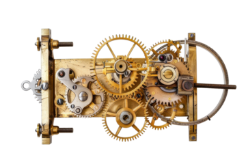 Clockwork mechanism transparent background