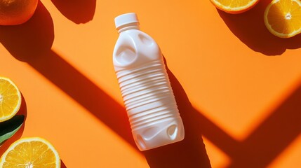 orange juice in a bottle