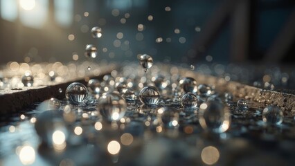 Blue Particle Art Picture