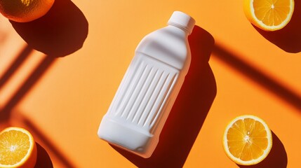 orange juice in a bottle