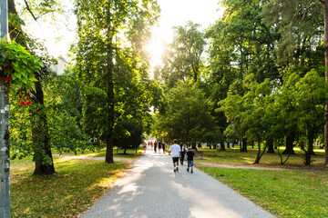 Der Park Milana Rastislava Štefánika, Stadtpark der Kulturhauptstadt 2026, Trenčín, Slowakei
