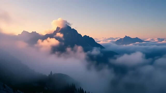 Beautiful mountain range landscape scenery nature travel destination view