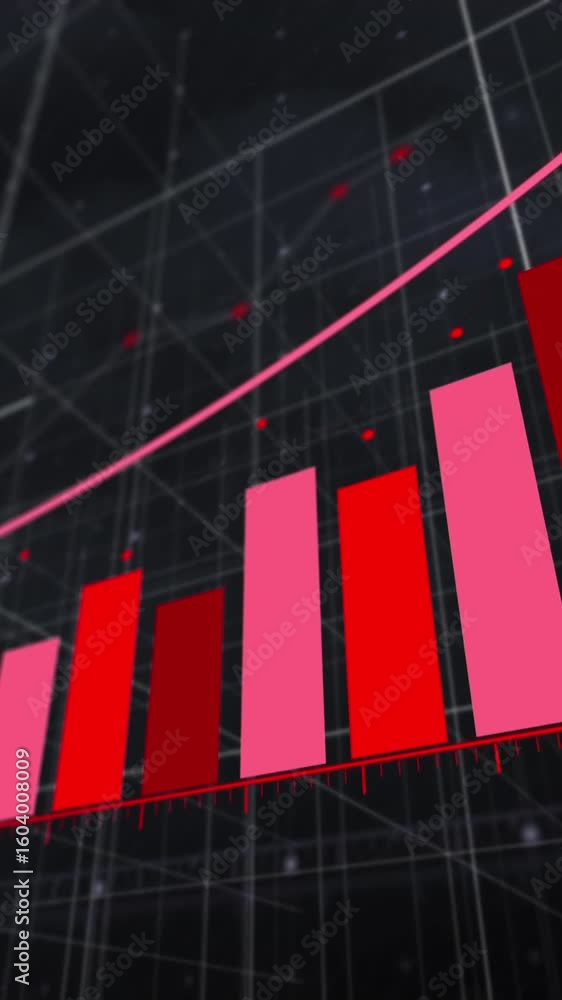 Poster animation of statistical data processing over grid network against dark clouds