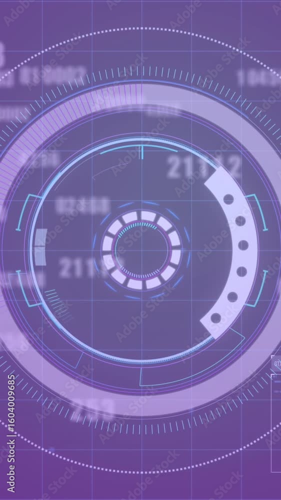 Poster animation of arc reactor and changing numbers over speedometers over black background