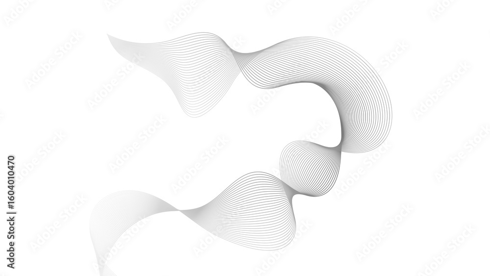 Aufkleber abstract backdrop with grey wave gradient lines